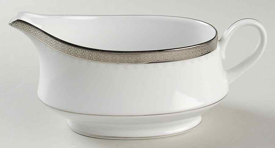 Metropolitan Platinum Gravy Boat by Noritake-1
