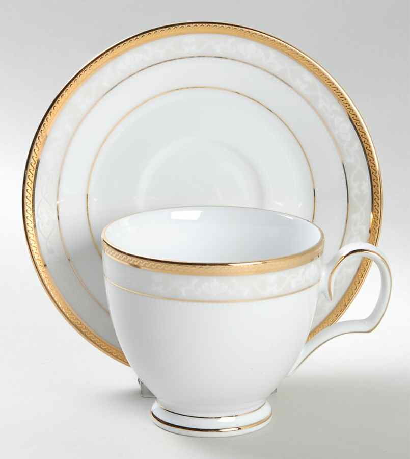 Hampshire Gold Footed Cup & Saucer Set by Noritake-1