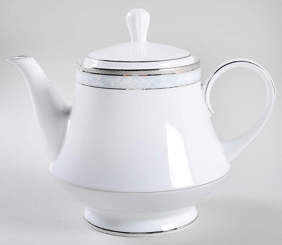 Hampshire Platinum Teapot & Lid by Noritake-1