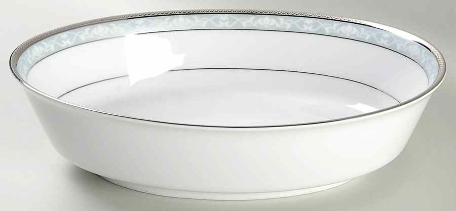 Hampshire Platinum 9" Oval Vegetable Bowl by Noritake-1