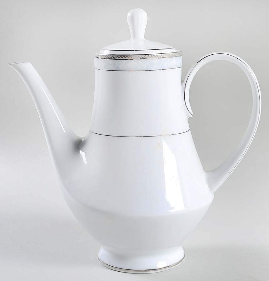 Hampshire Platinum Coffee Pot & Lid by Noritake-1