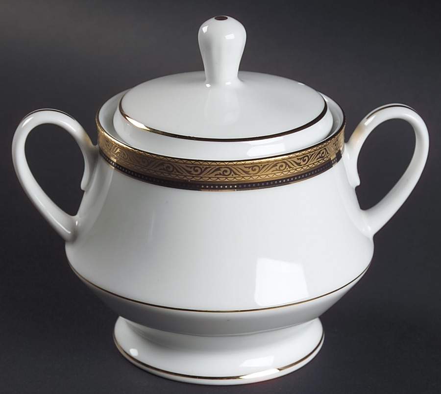 Kingswood Gold Sugar Bowl & Lid by Noritake-1