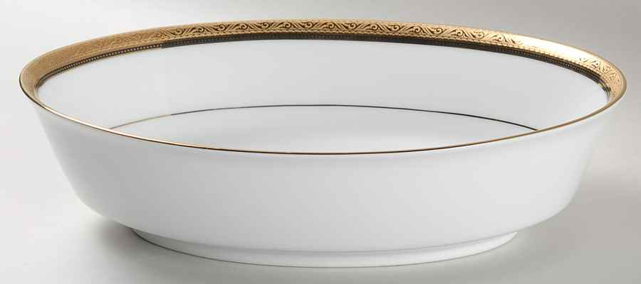 Kingswood Gold 9" Oval Vegetable Bowl by Noritake-1
