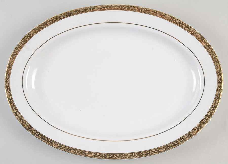 NED1 14" Oval Serving Platter by New Traditions-1