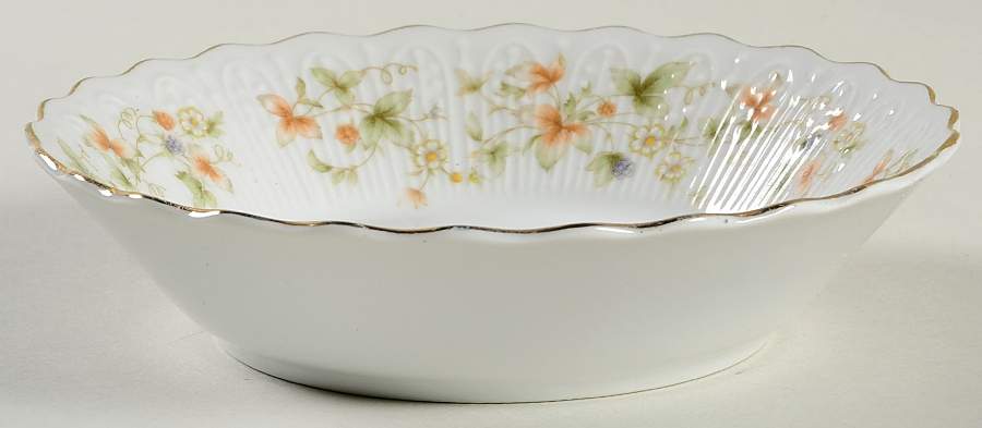 Wild Berry (Gold Trim) Fruit/Dessert (Sauce) Bowl by Nichinan-1