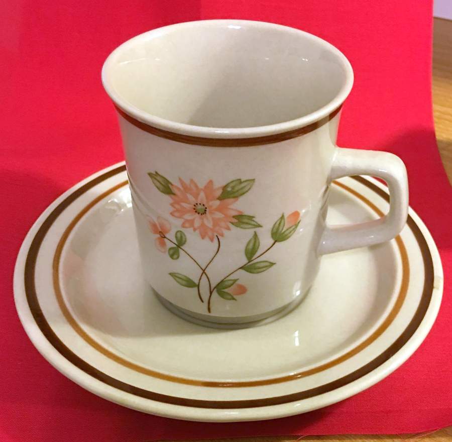Tradition Flat Cup & Saucer Set by Newcor-1