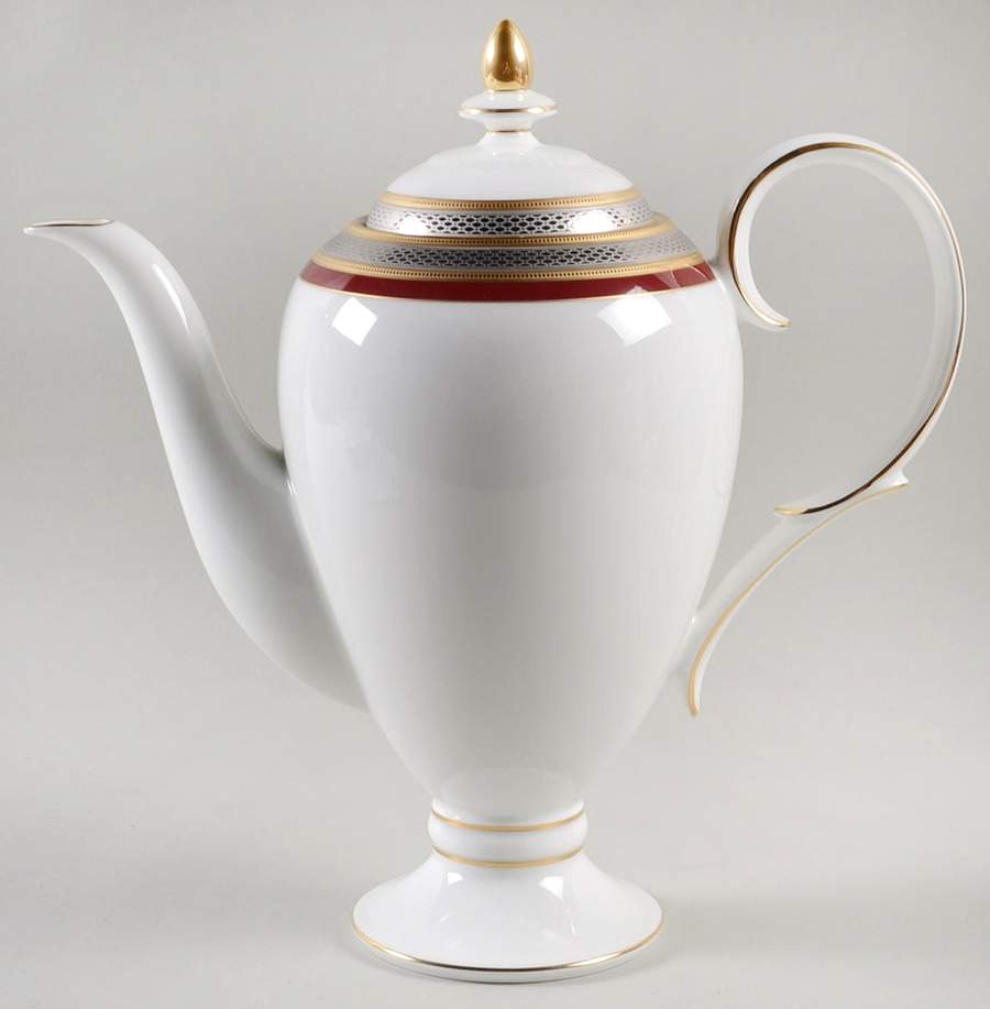 Ruby Coronet Coffee Pot & Lid by Noritake-1