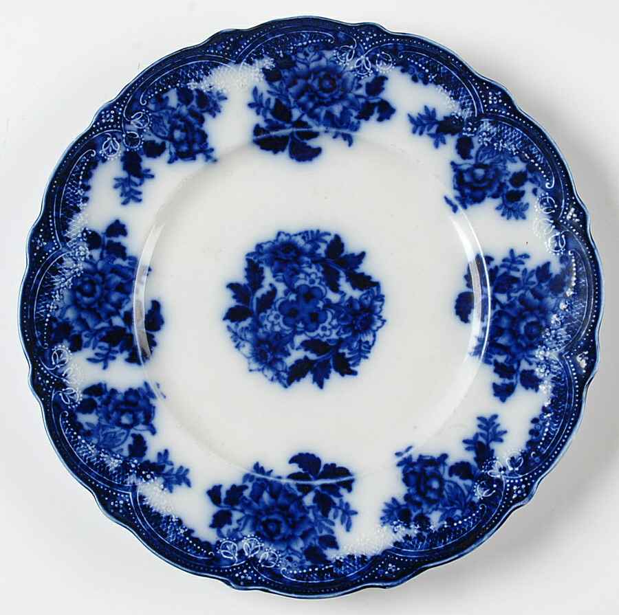 Waldorf (Embossed Dots, Scrolls) Luncheon Plate by New Wharf-1