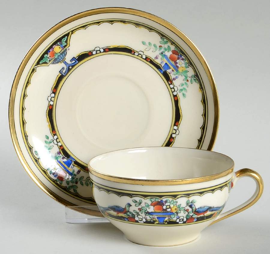 N3064 Flat Cup & Saucer Set by Noritake-1
