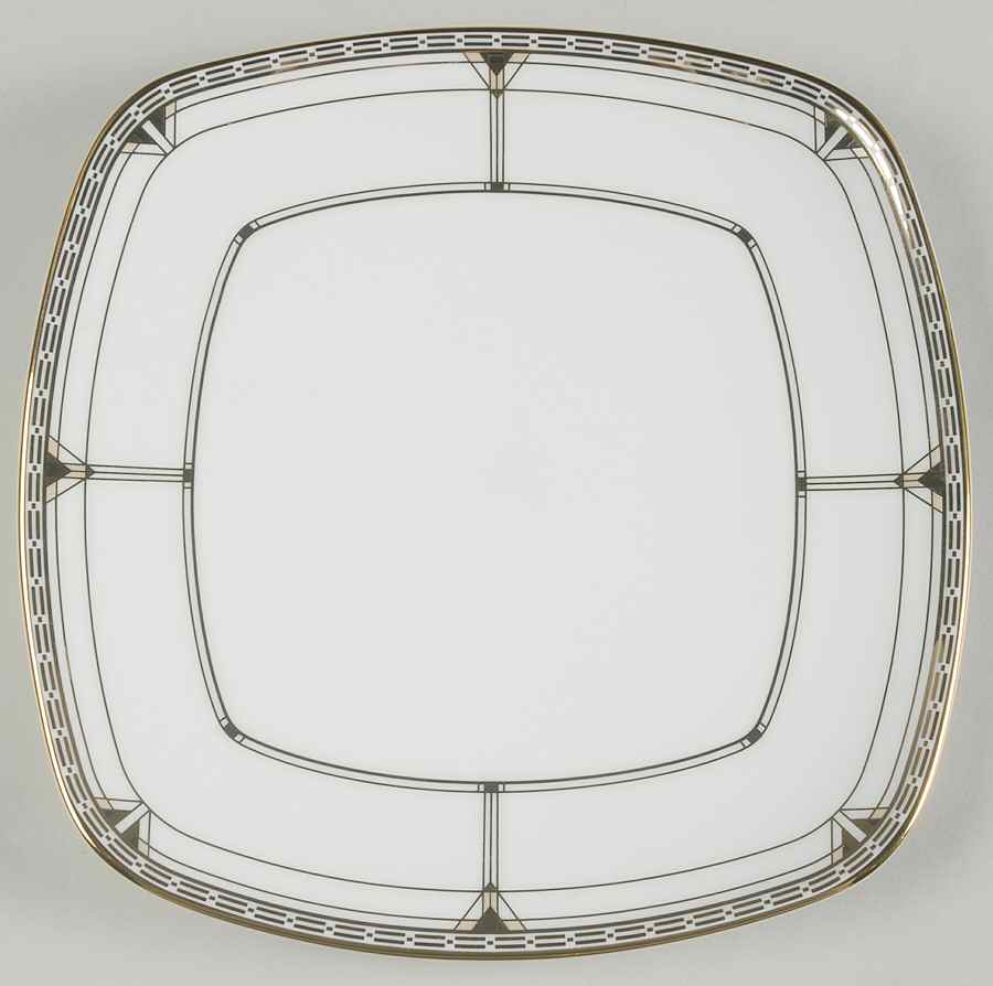 Palmer Gold Square Luncheon Plate by Noritake-1