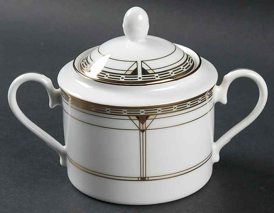 Palmer Gold Sugar Bowl & Lid by Noritake-1