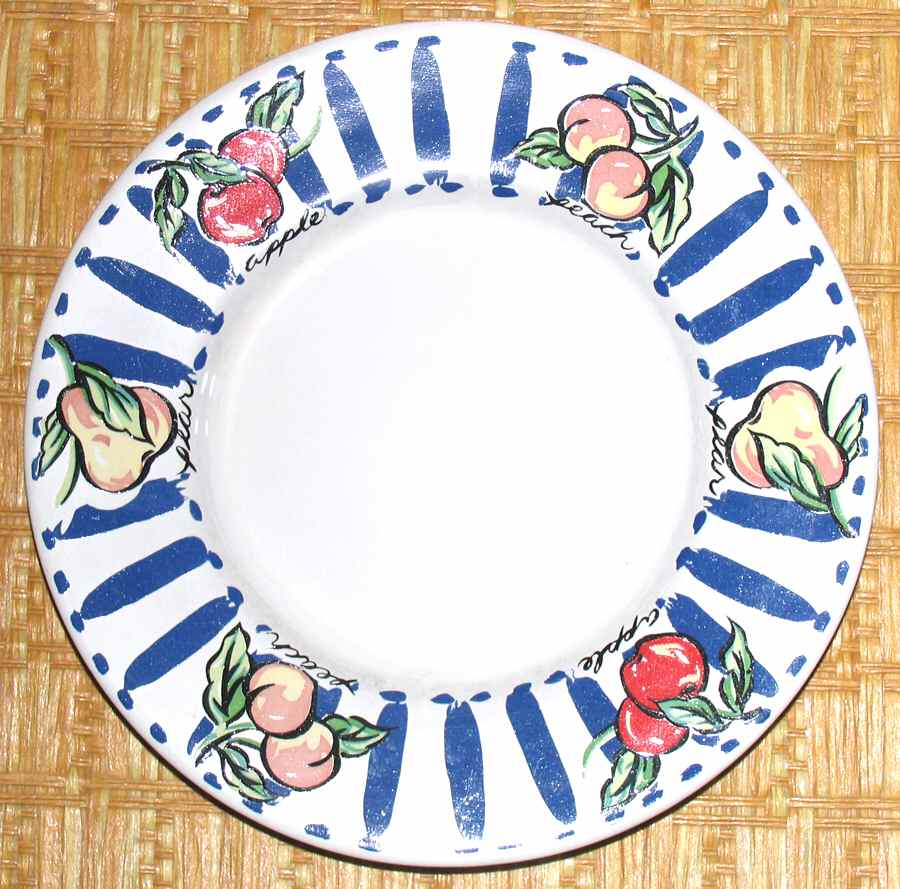 Fruit Stripes Bread & Butter Plate by Newcor-1