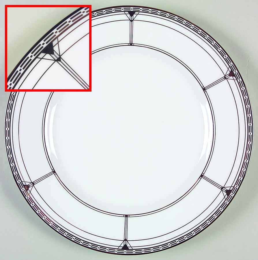 Palmer Platinum Dinner Plate by Noritake-1