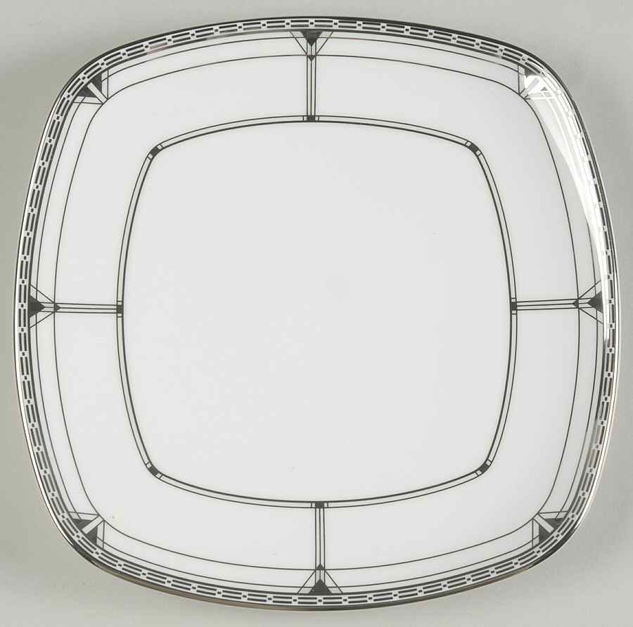 Palmer Platinum Square Luncheon Plate by Noritake-1