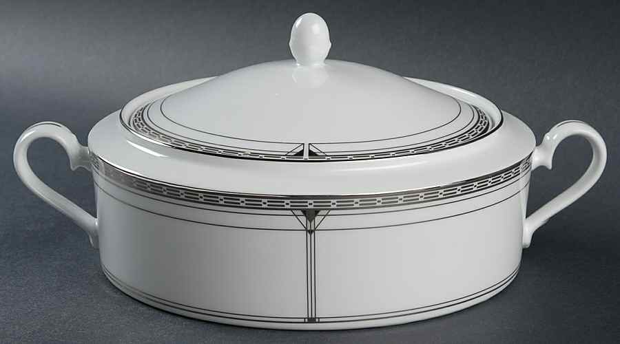 Palmer Platinum Round Covered Vegetable by Noritake-1