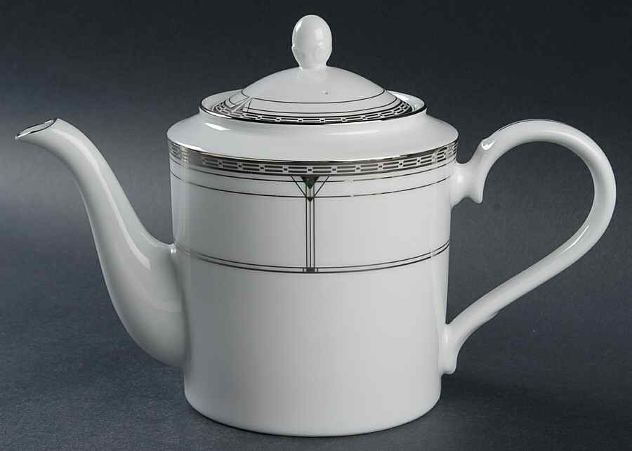 Palmer Platinum Teapot & Lid by Noritake-1