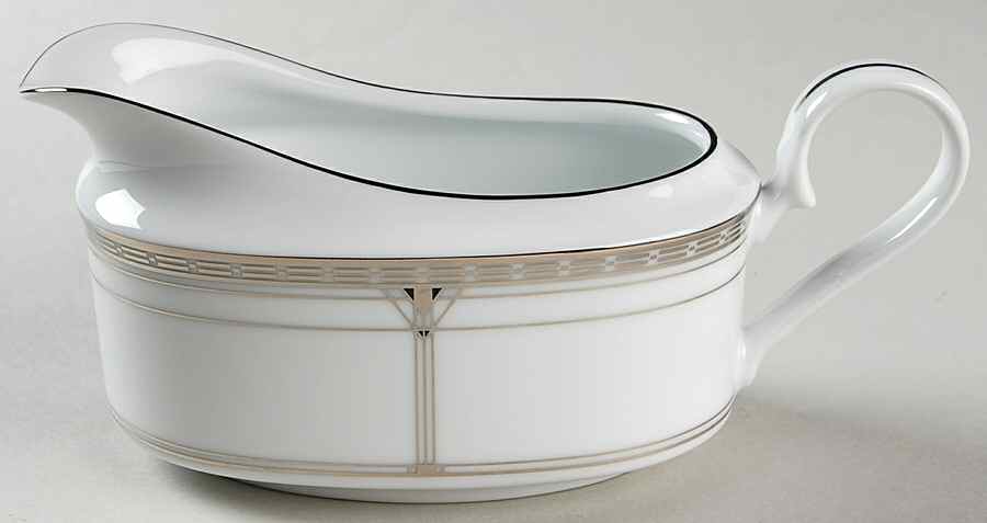 Palmer Platinum Gravy Boat by Noritake-1