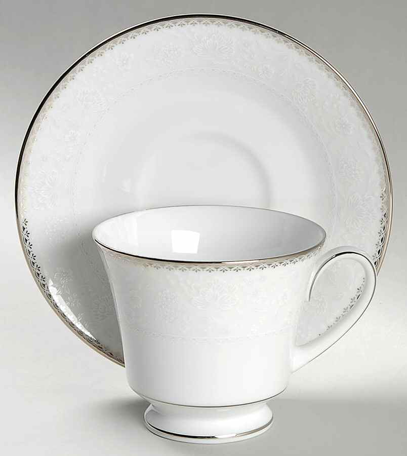 Abbeyville Footed Cup & Saucer Set by Noritake-1