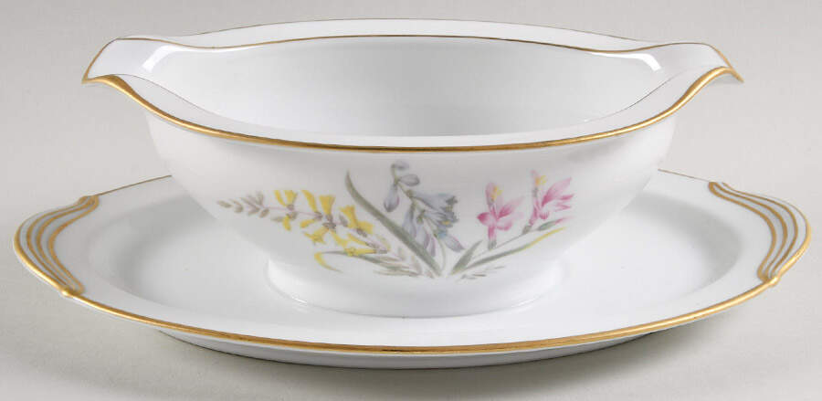 N3069 Gravy Boat with Attached Underplate by Noritake-1