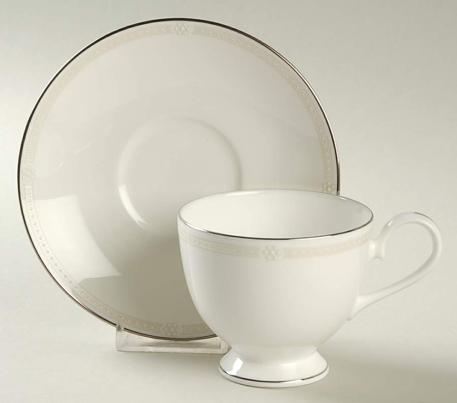 Pearl Harmony Footed Cup & Saucer Set by Nikko-1