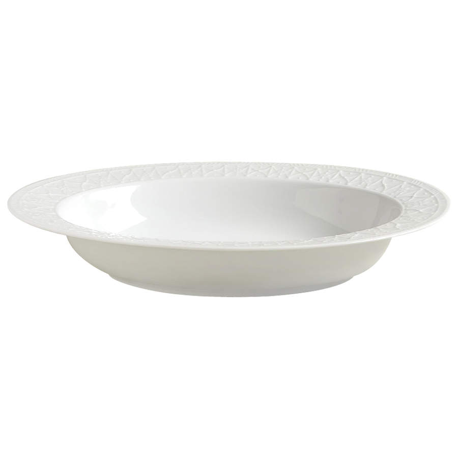 Blanc Fleur 11" Oval Vegetable Bowl by Nikko-1