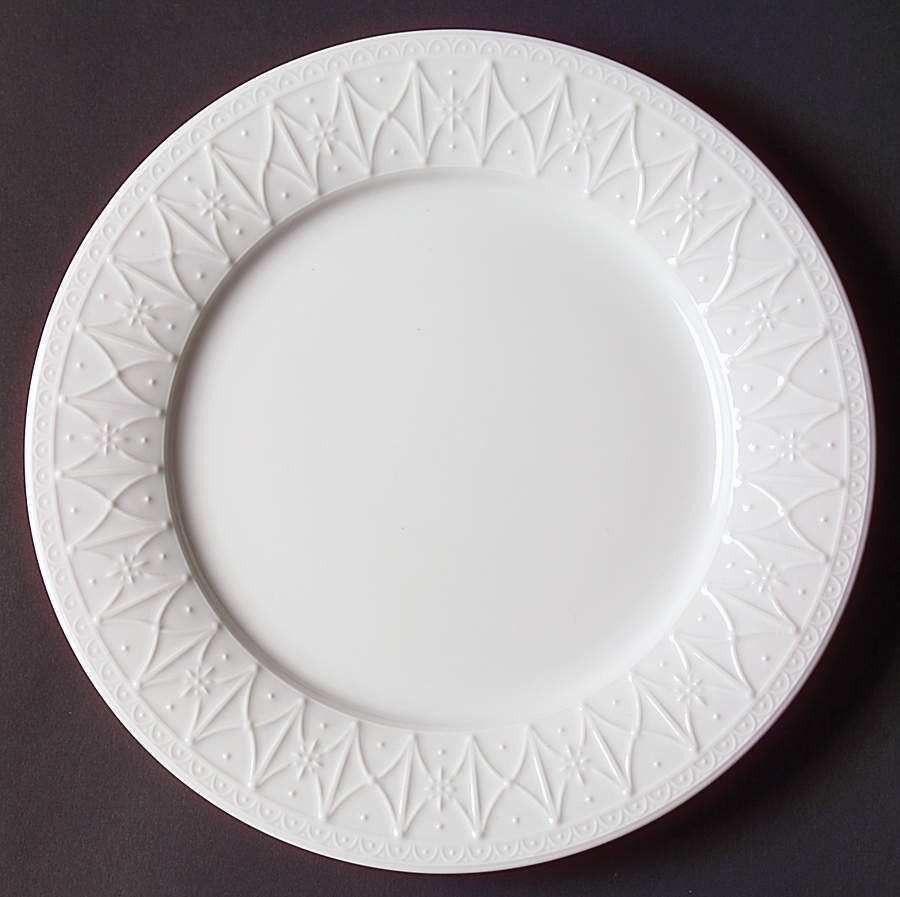 Blanc Fleur Salad Plate by Nikko-1