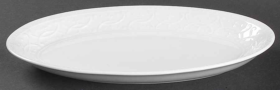 Blanc Fleur Relish/Gravy Underplate by Nikko-1