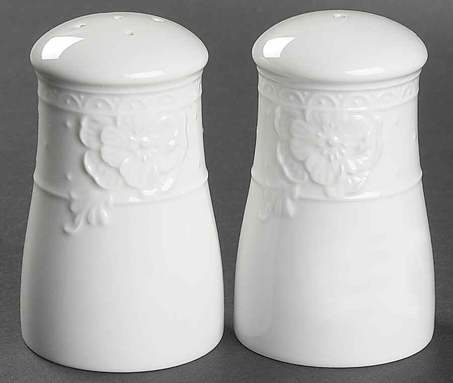 Blanc Fleur Salt & Pepper Set by Nikko-1