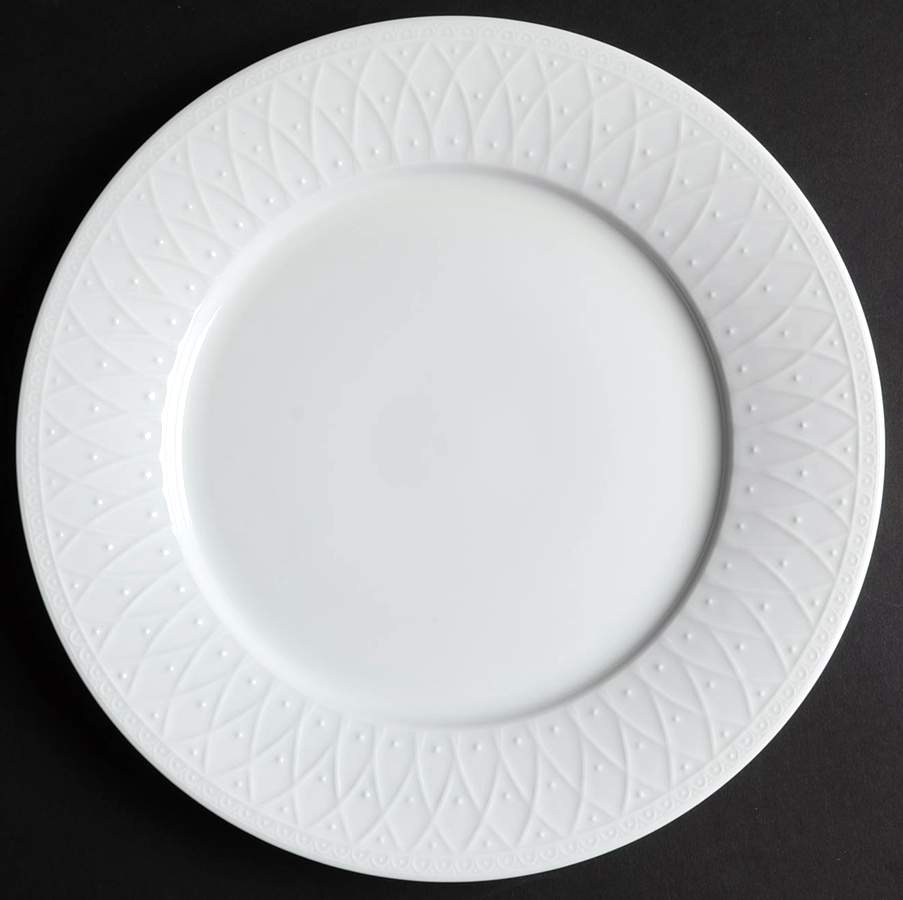 Blanc Fleur Dinner Plate by Nikko-1