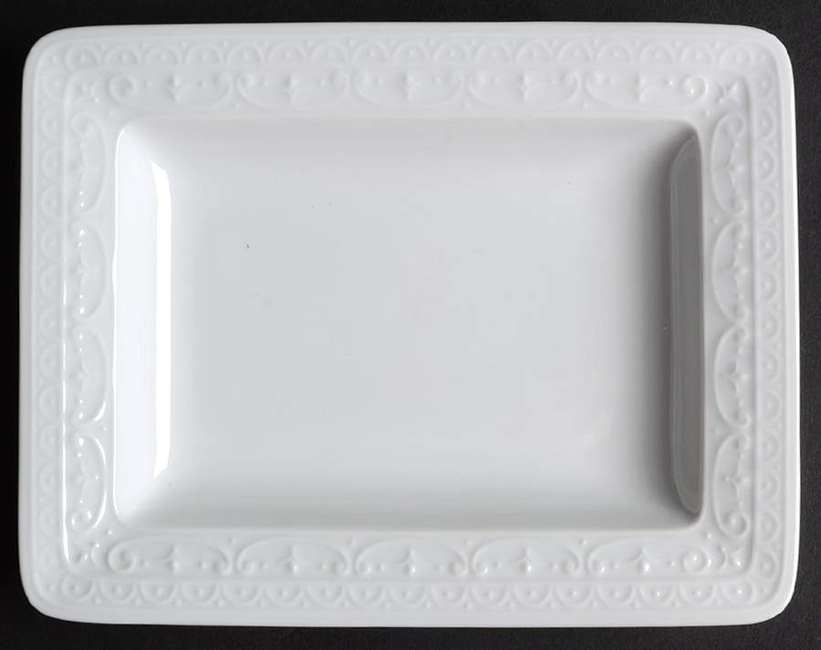 Blanc Fleur 6" Rectangular Tray by Nikko-1