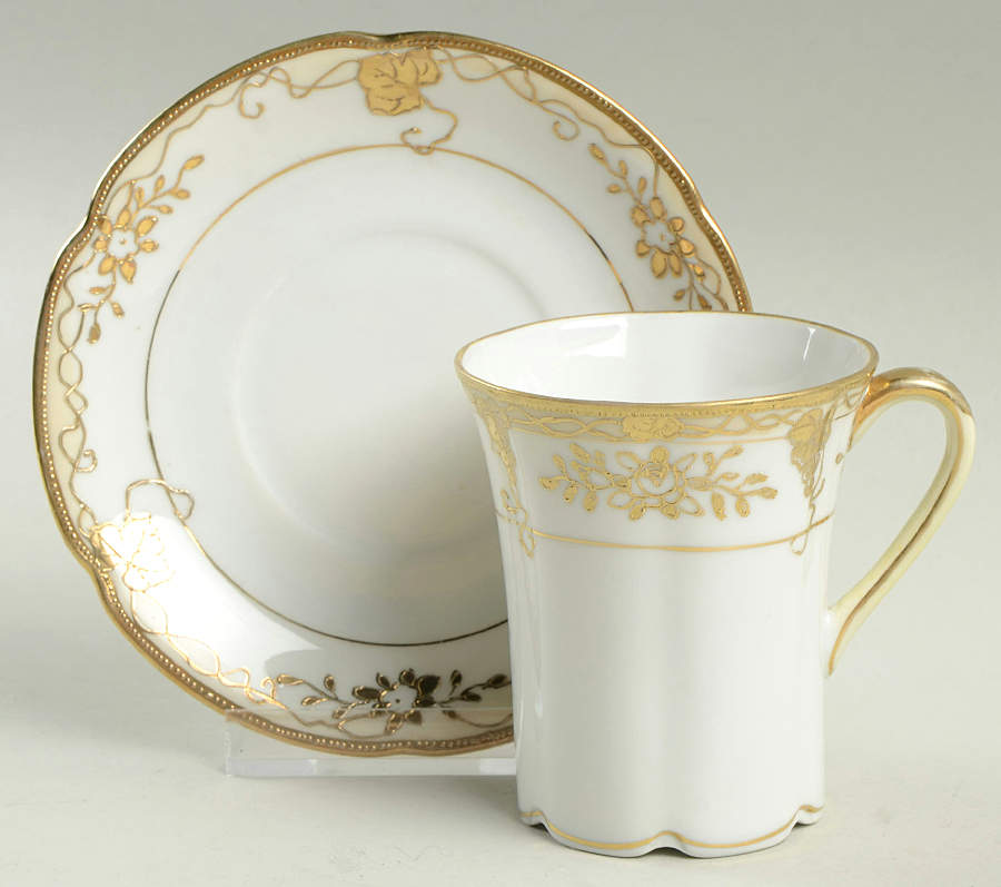 N4639 Chocolate Cup & Saucer Set by Noritake-1