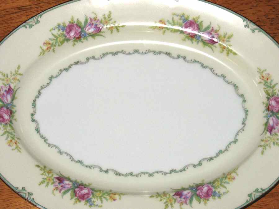 N3076 14" Oval Serving Platter by Noritake-1