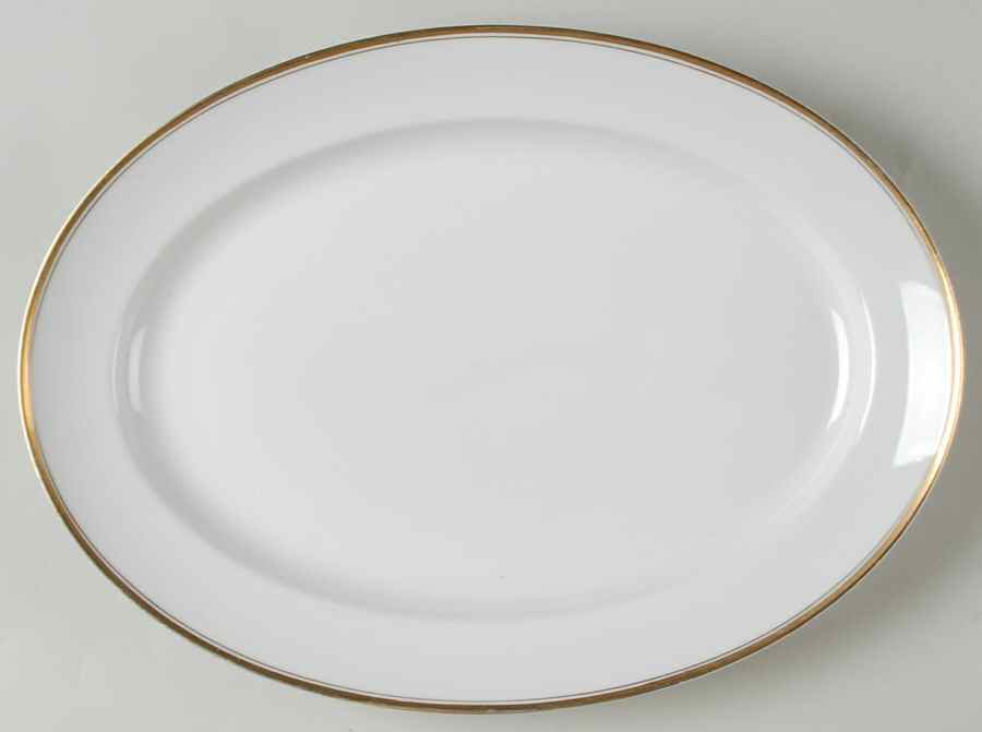 Adelaide 13" Oval Serving Platter by Meito-1