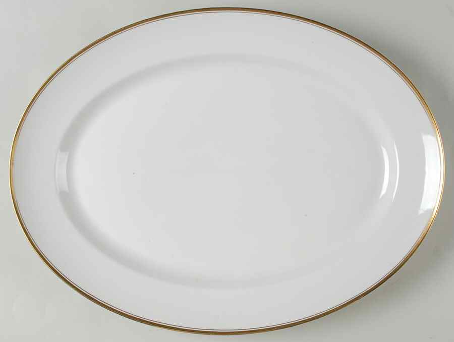 Adelaide 16" Oval Serving Platter by Meito-1