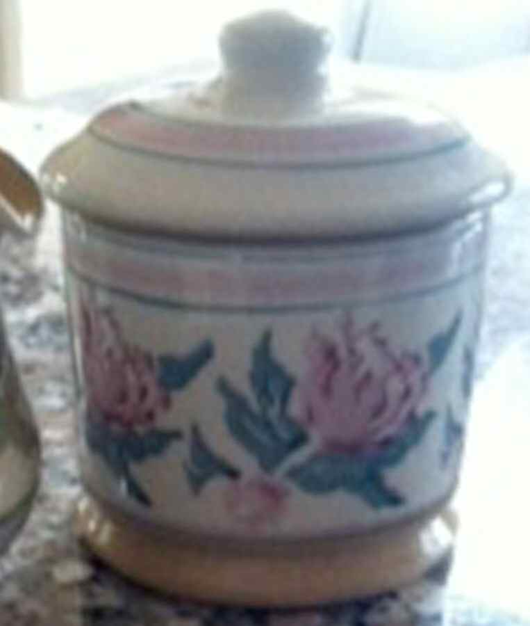 Peony Pink Sugar Bowl & Lid by Nicholas Mosse-1