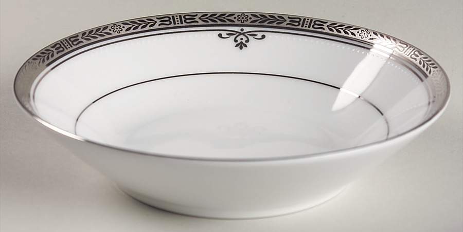 Buckingham Platinum Fruit/Dessert (Sauce) Bowl by Noritake-1