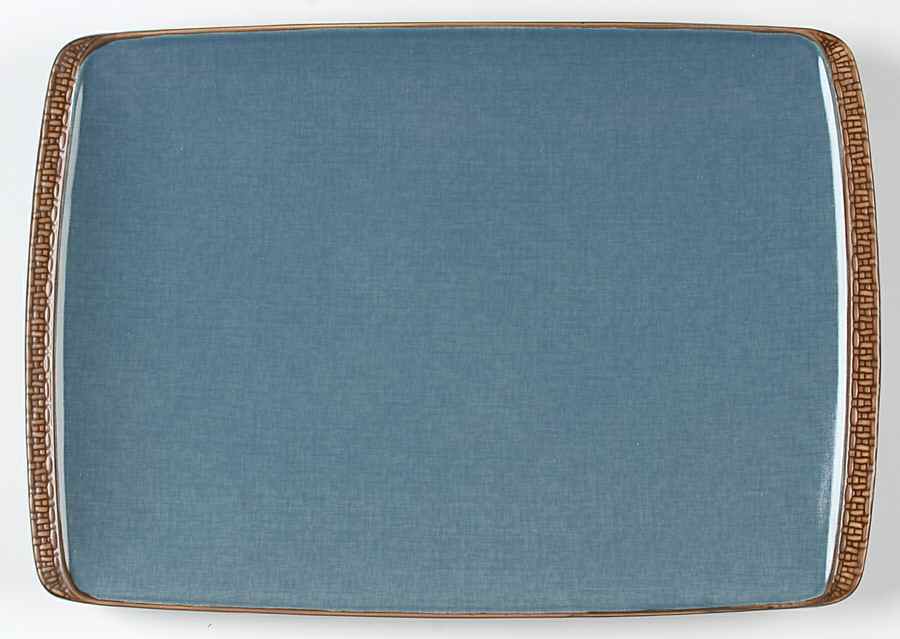 Bali Blue 16" Rectangular Serving Platter by Nautica-1