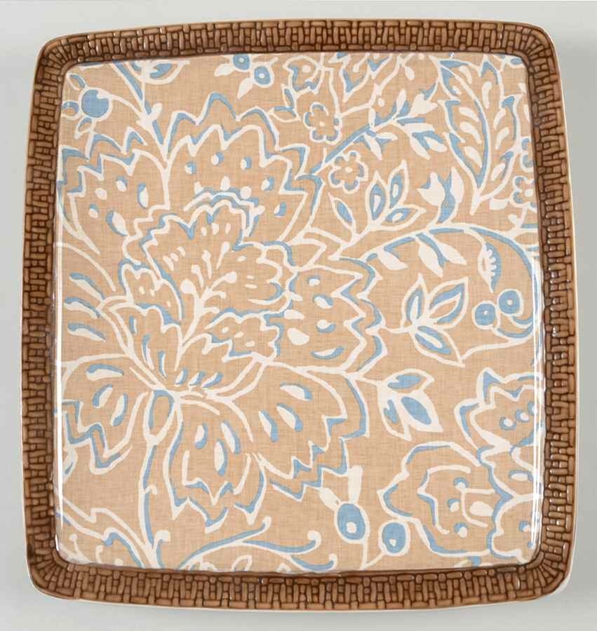 Bali Floral Square Luncheon Plate by Nautica-1
