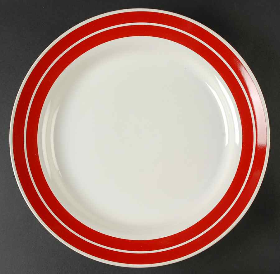 J Class Red 14" Chop Plate (Round Platter) by Nautica-1
