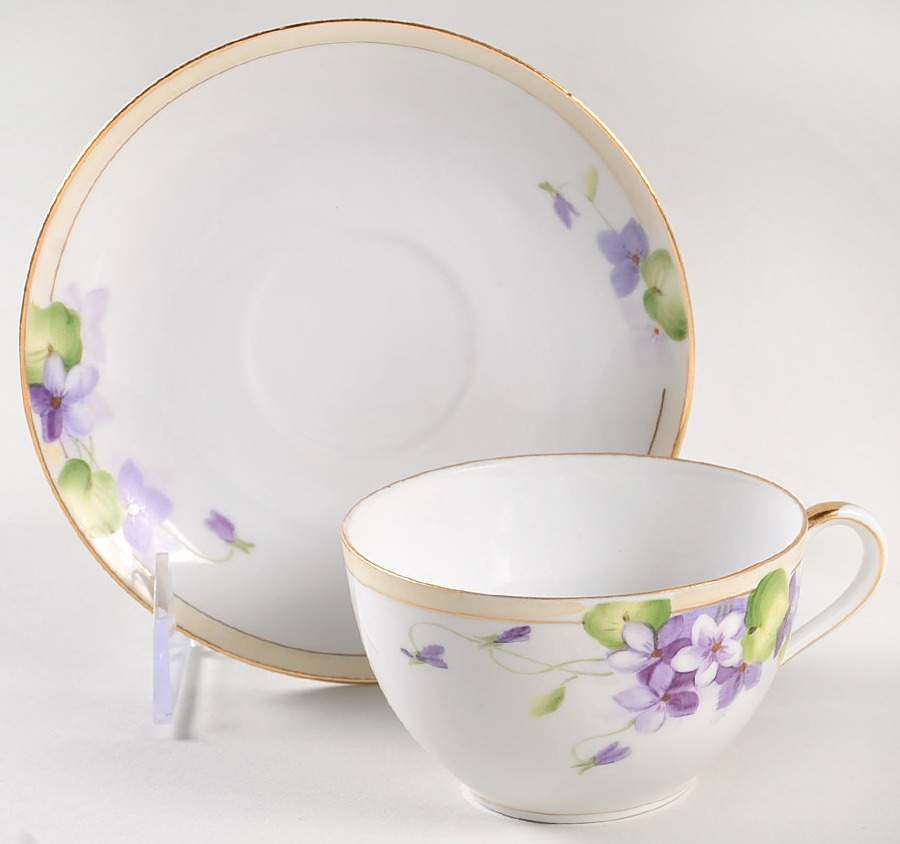 N4641 Flat Cup & Saucer Set by Noritake-1