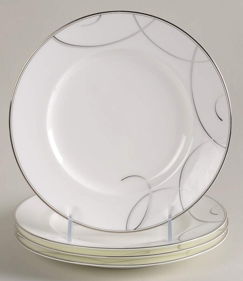 Elegant Swirl Salad Plate - Set of 4 by Nikko-1