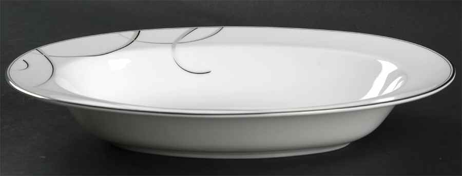 Elegant Swirl 11" Oval Vegetable Bowl by Nikko-1