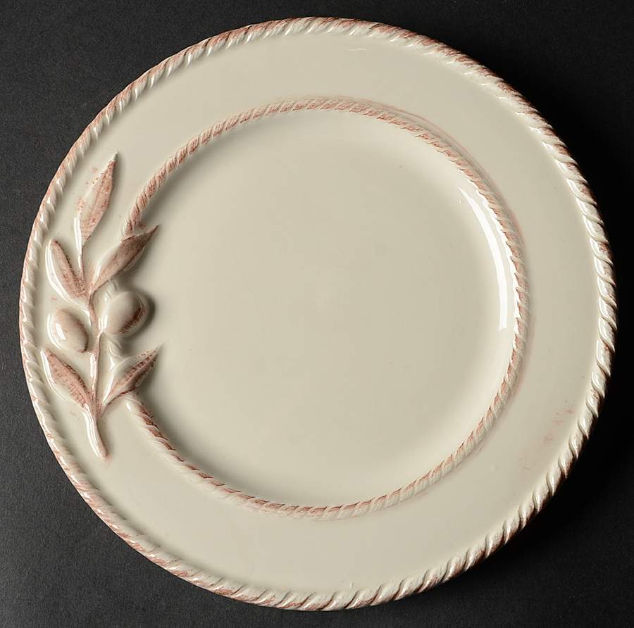 Oliveto Ivory Salad Plate by Napastyle-1