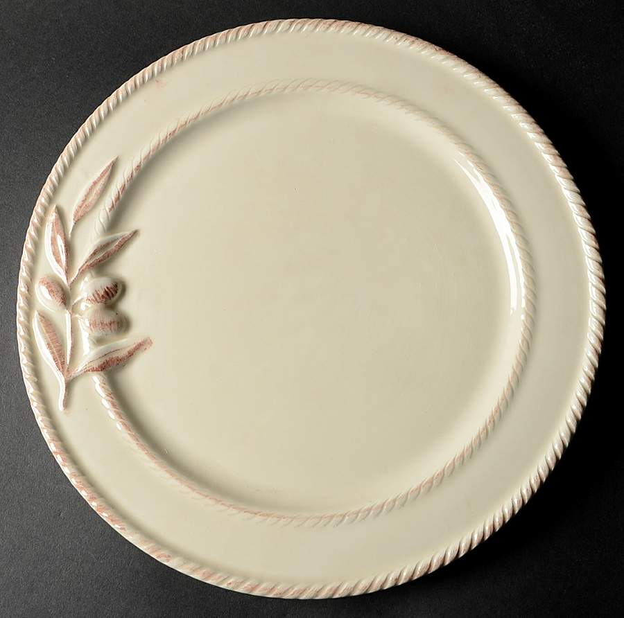 Oliveto Ivory Dinner Plate by Napastyle-1