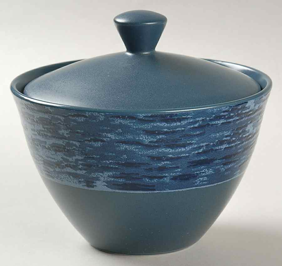 Elements Marine Sugar Bowl & Lid by Noritake-1