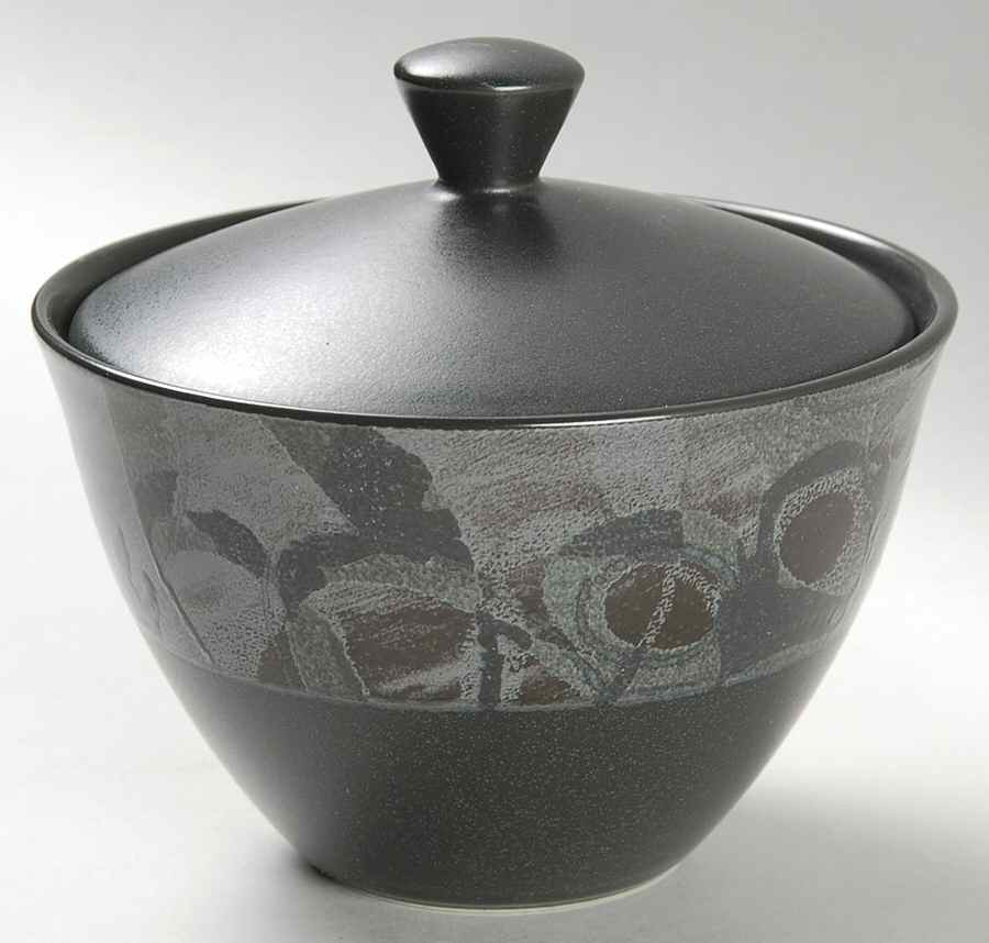 Elements Onyx Sugar Bowl & Lid by Noritake-1