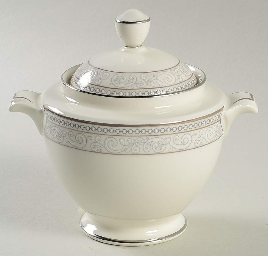 Cirque Sugar Bowl & Lid by Noritake-1