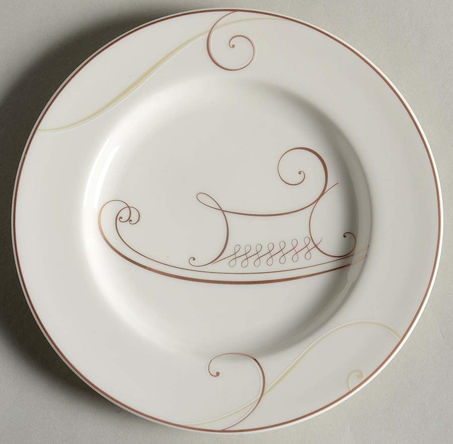 Golden Wave Appetizer Plate by Noritake-1