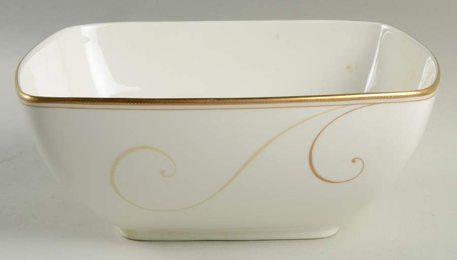 Golden Wave 8" Square Vegetable Bowl by Noritake-1
