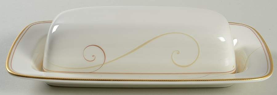 Golden Wave 1/4 Lb Covered Butter by Noritake-1